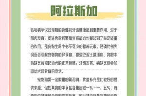 以5大常见食物，拯救阿拉斯加犬“毛发难看、粗糙”！（探索阿拉斯加犬最佳食物，让毛发恢复绚丽光泽）