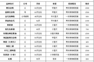 探索狗的多样性（了解不同狗品种及其价格的指南）