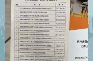 成年狗狗的疫苗接种重要性（为您的狗狗提供全面保护，预防常见疾病）